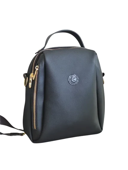 Morral de Cuero Negro Modelo 0225 - Diseño Moderno y Minimalista para Uso Diario - Imagen 2
