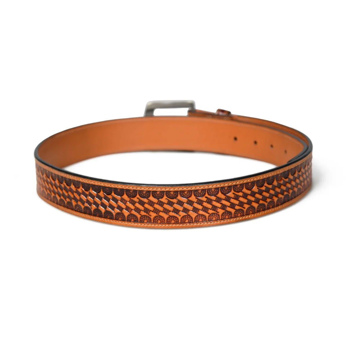 Modern Western Leather Belt - Imagen 7