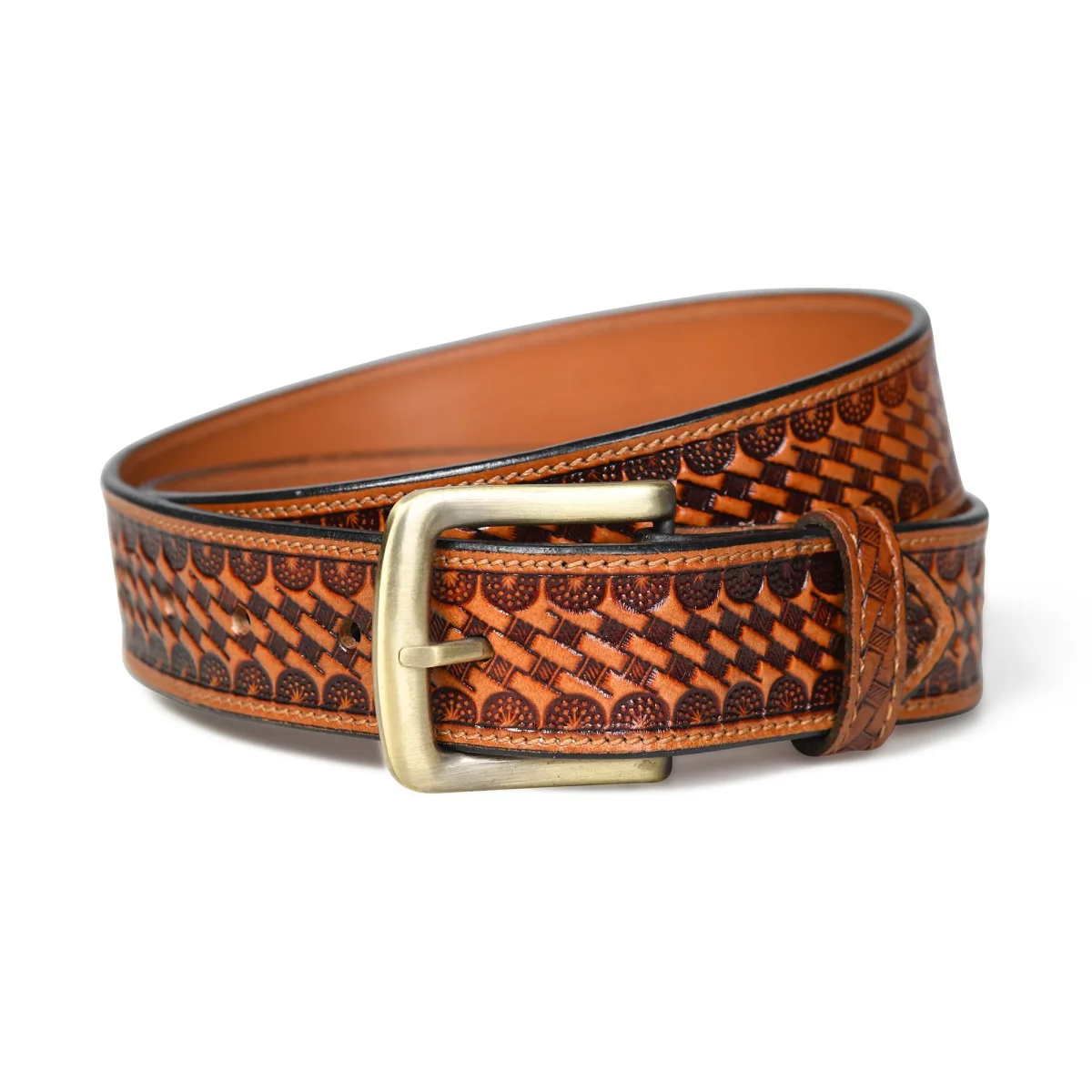 Modern Western Leather Belt - Imagen 4
