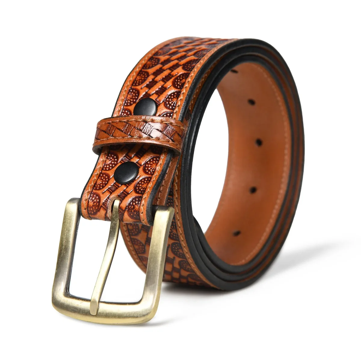 Modern Western Leather Belt - Imagen 2