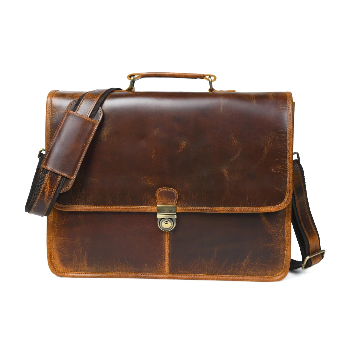 Buffalo Leather Executive Briefcase - Imagen 3