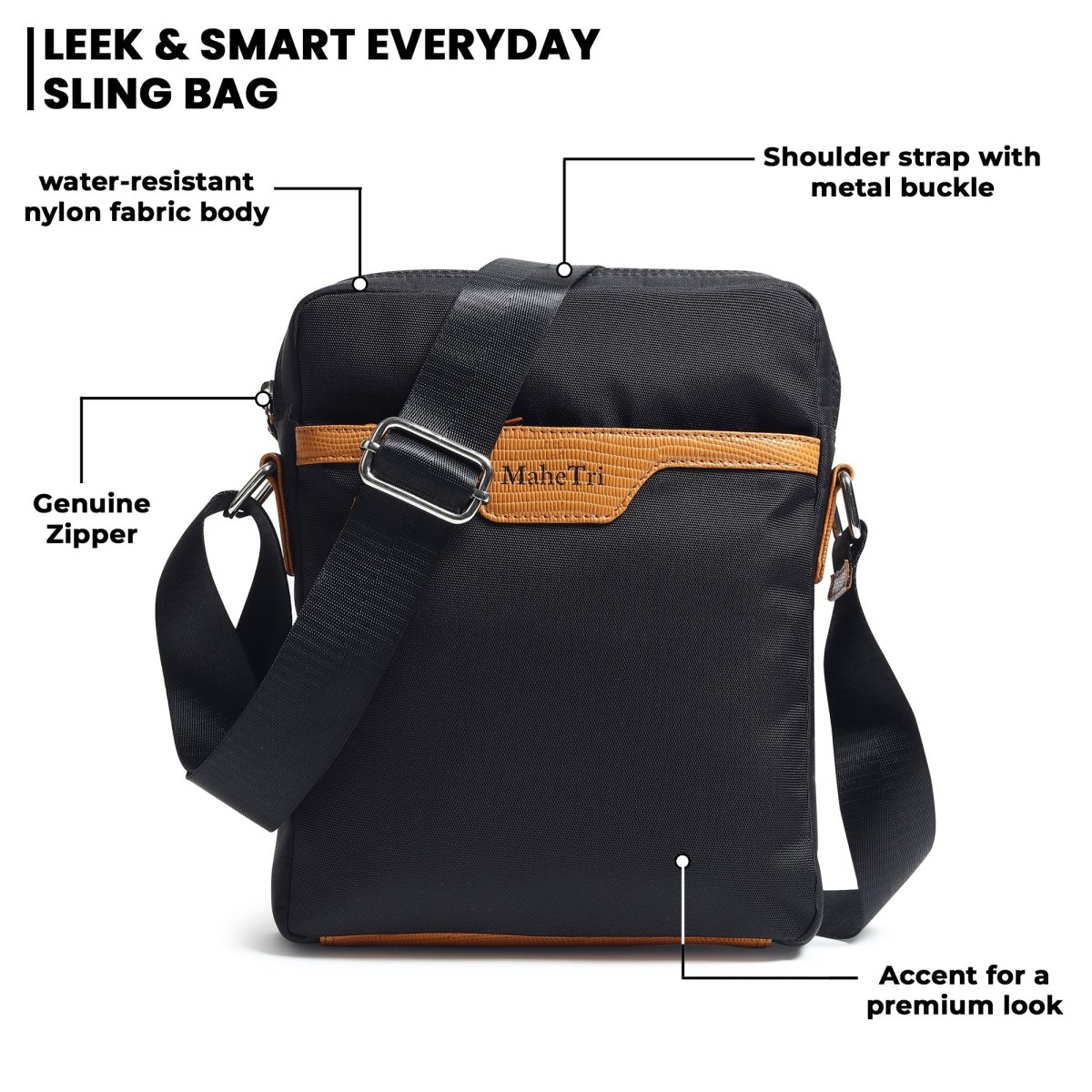 Mark Canvas Side Messenger Bag - Imagen 5
