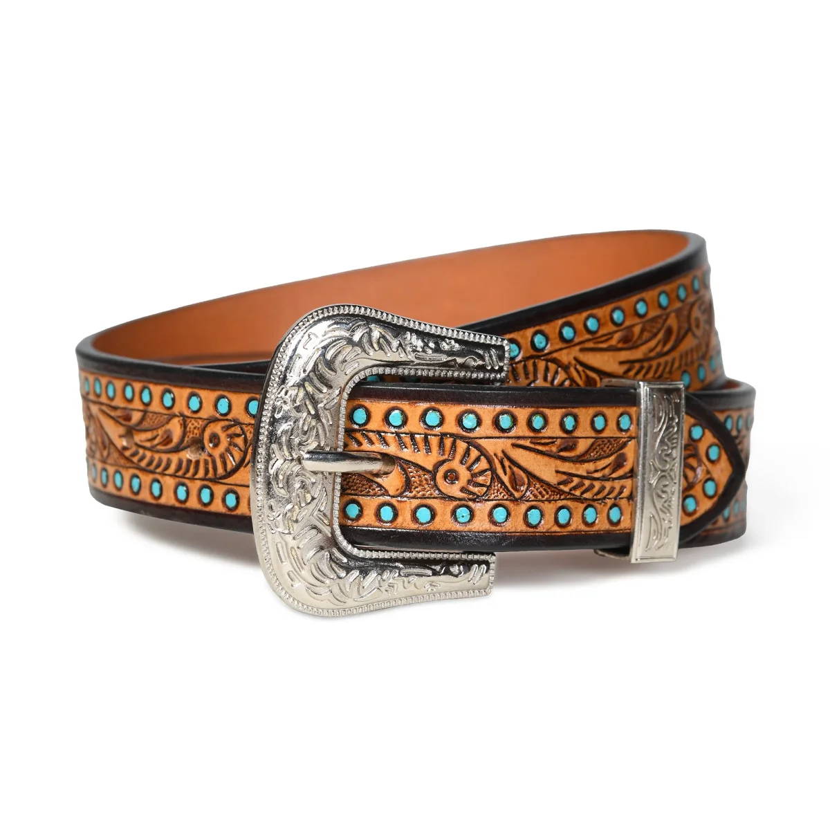 Designer Western Leather Belt - Imagen 4
