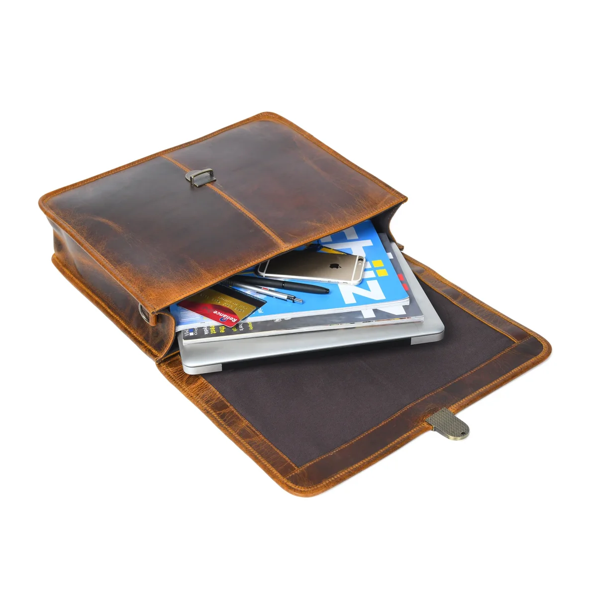Buffalo Leather Executive Briefcase - Imagen 4