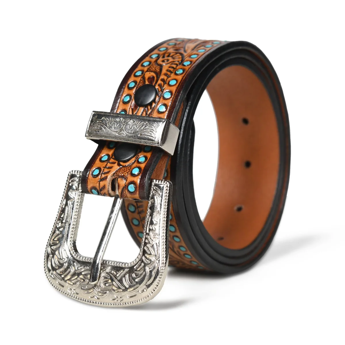 Designer Western Leather Belt - Imagen 2