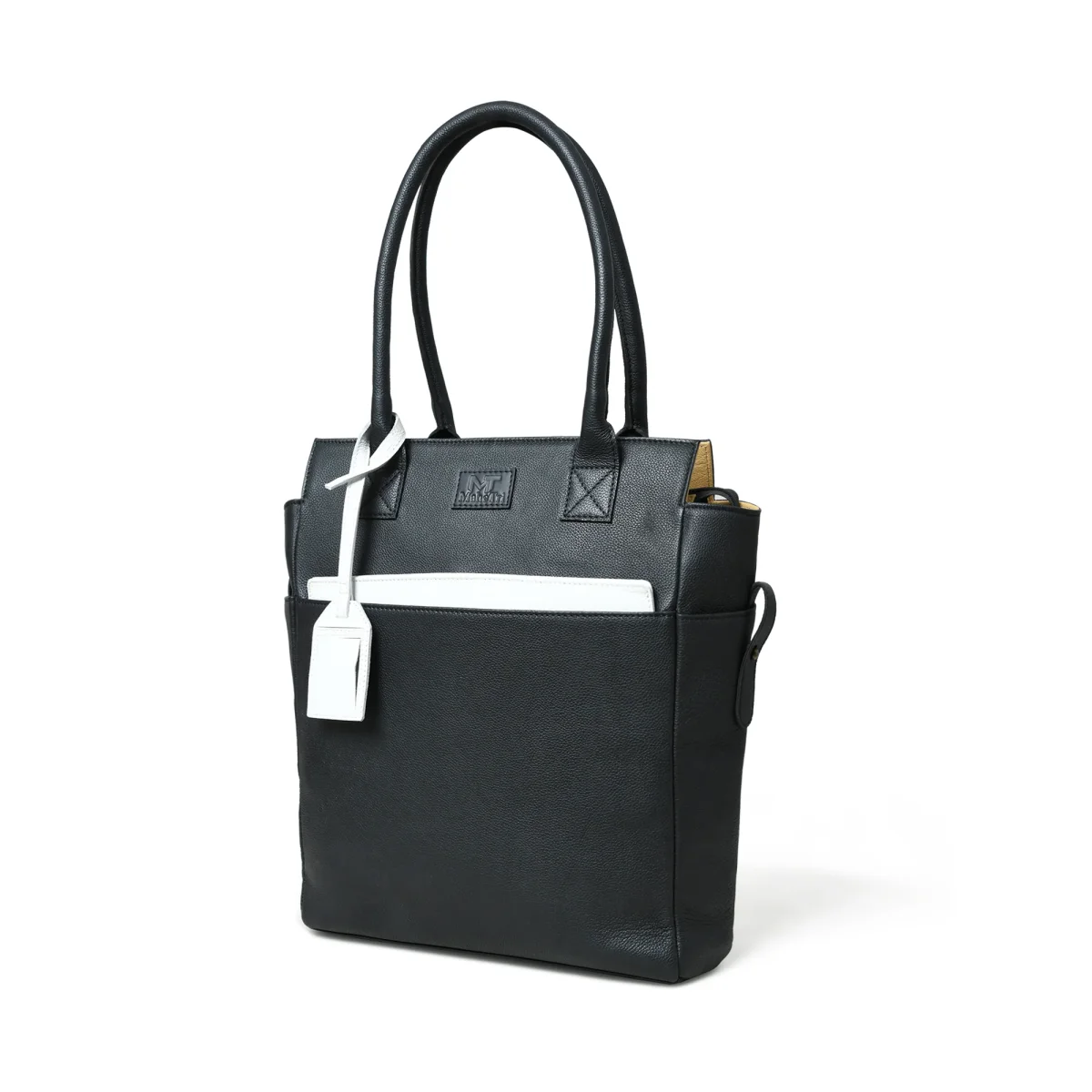 Midnight Elegance Noir Shopper Tote - Imagen 7