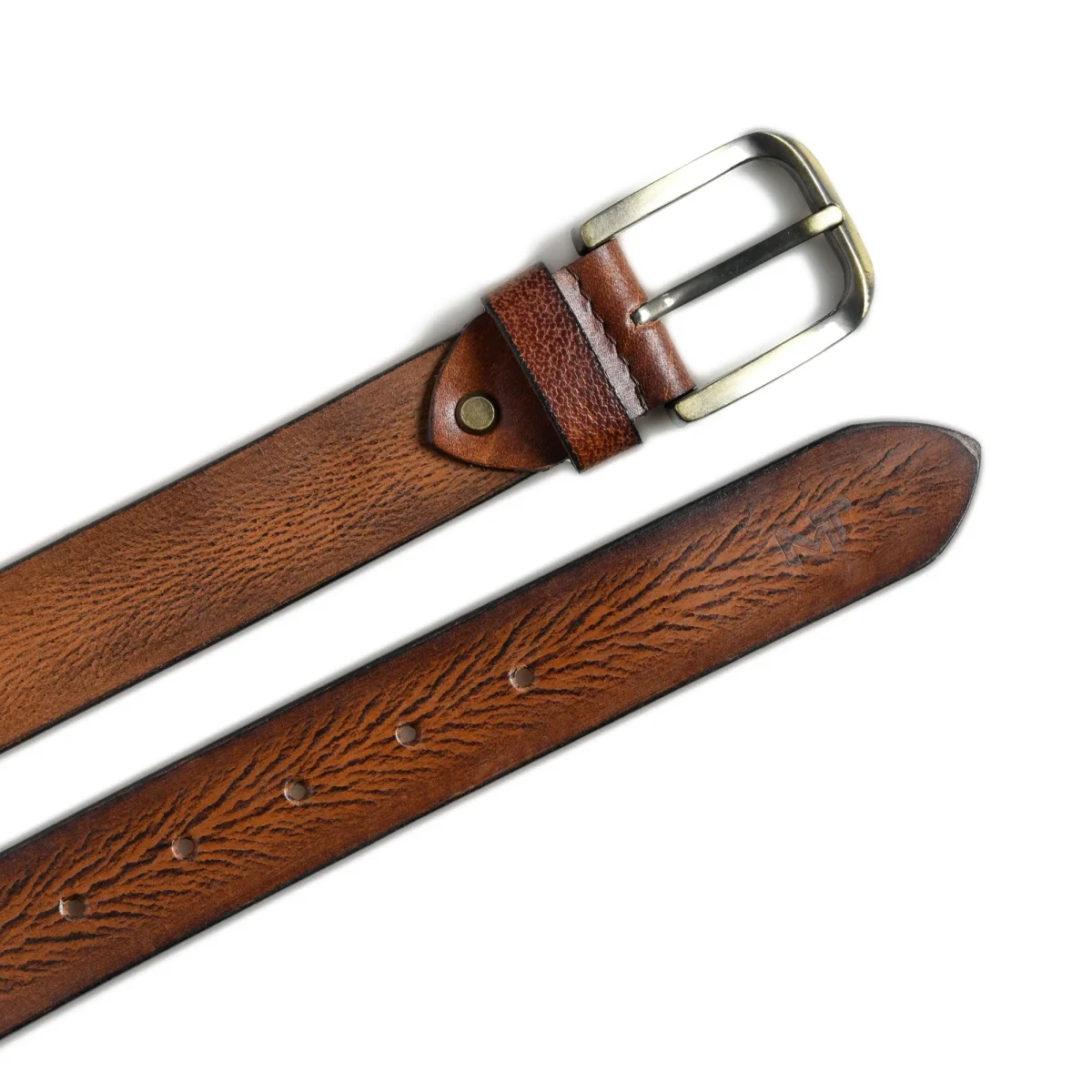 Eden Tan Men's Leather Belt - Imagen 7