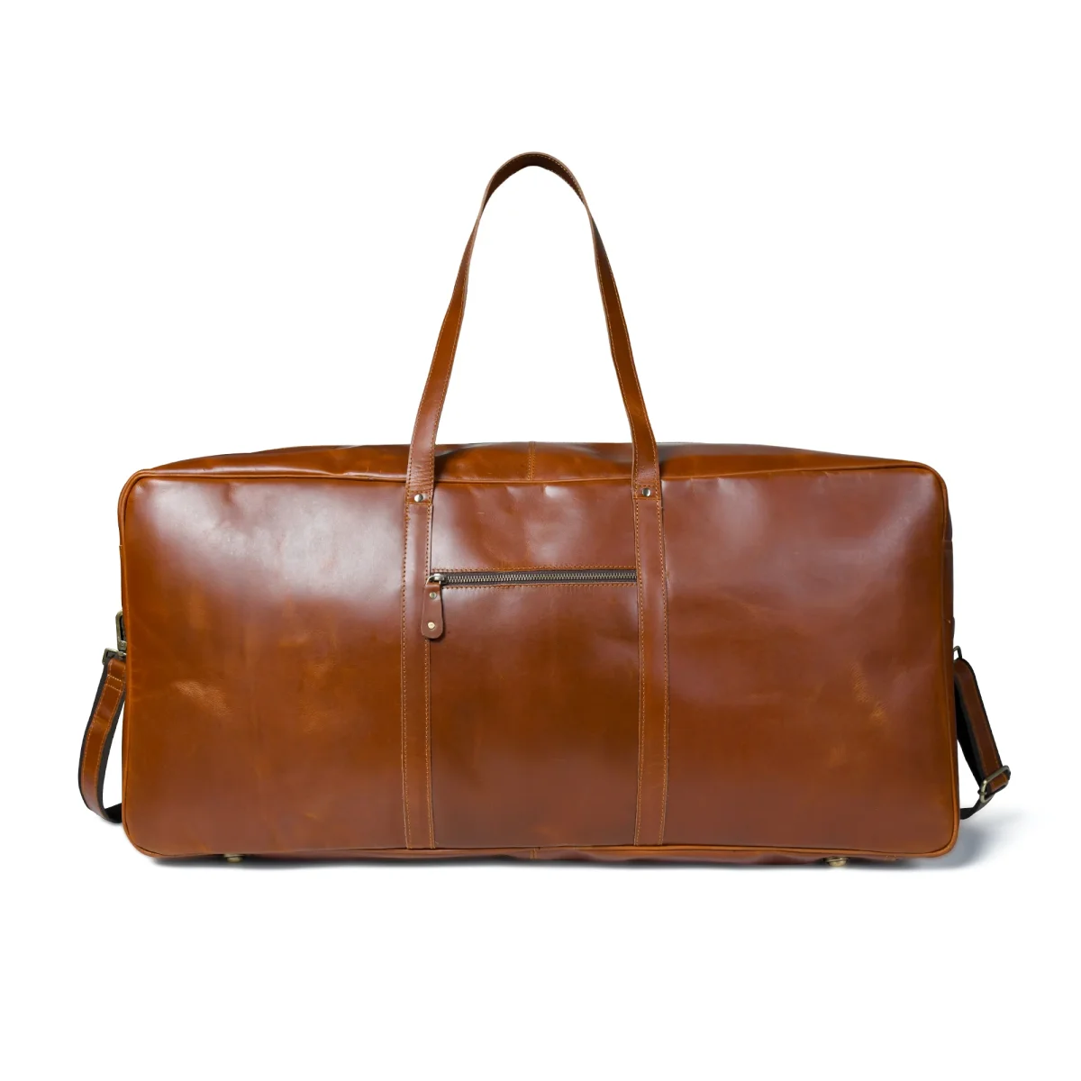 Buffalo Leather Tennis Duffle Bag - Imagen 9