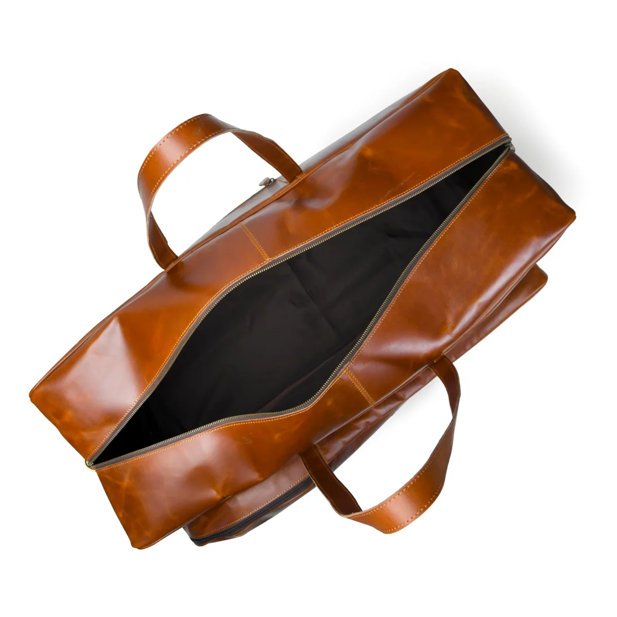 Buffalo Leather Tennis Duffle Bag - Imagen 5