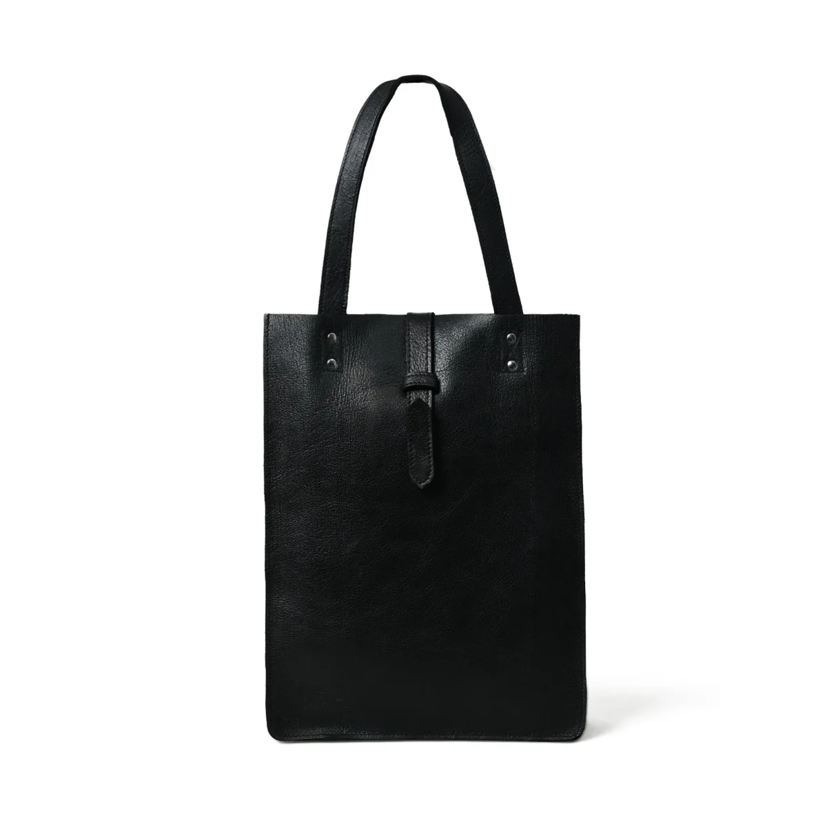 Ebony Elegance Leather Tote - Imagen 6