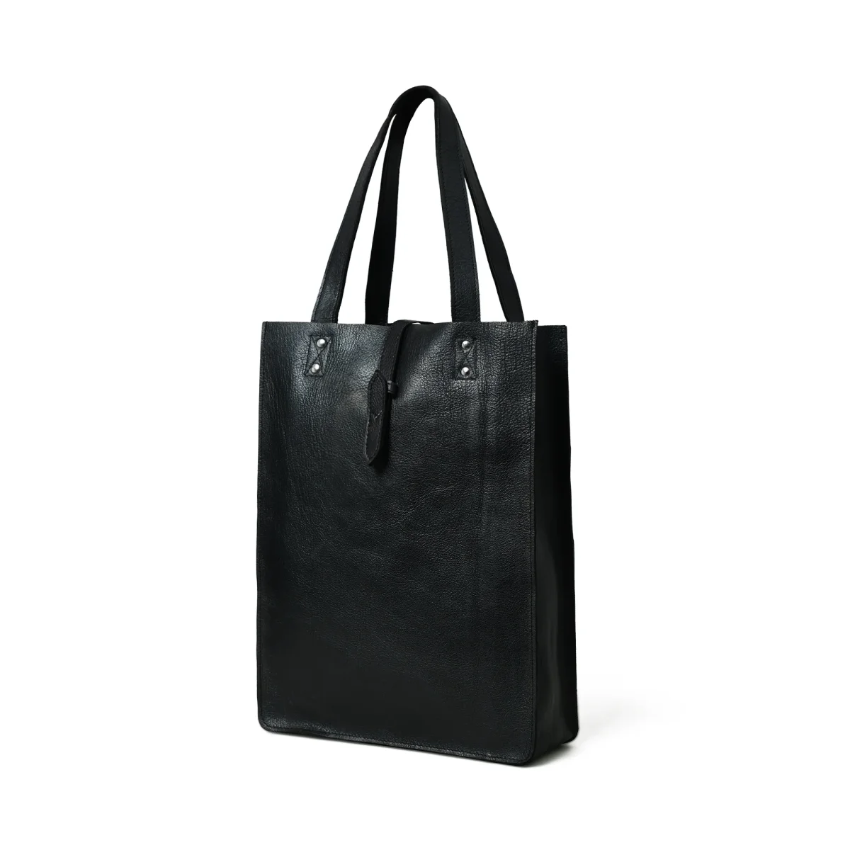 Ebony Elegance Leather Tote - Imagen 2