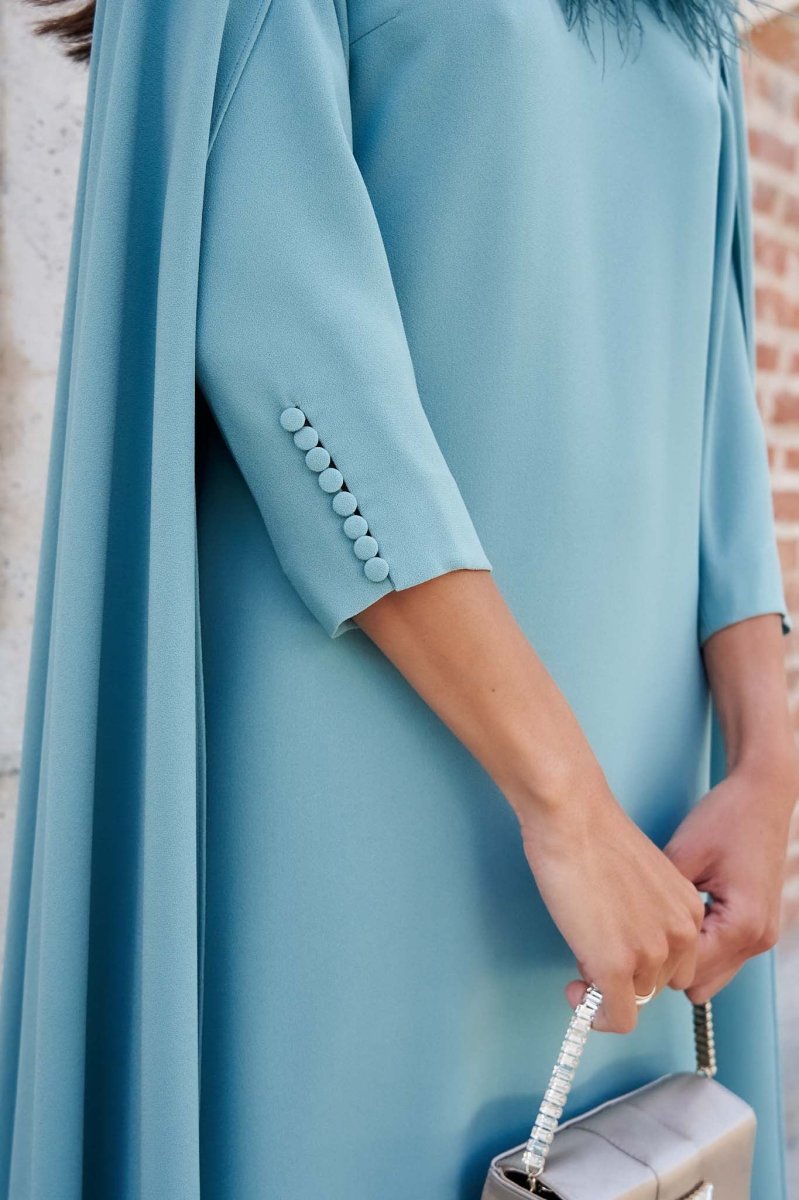 Vestido Nancy midi mangas Novia - Imagen 5