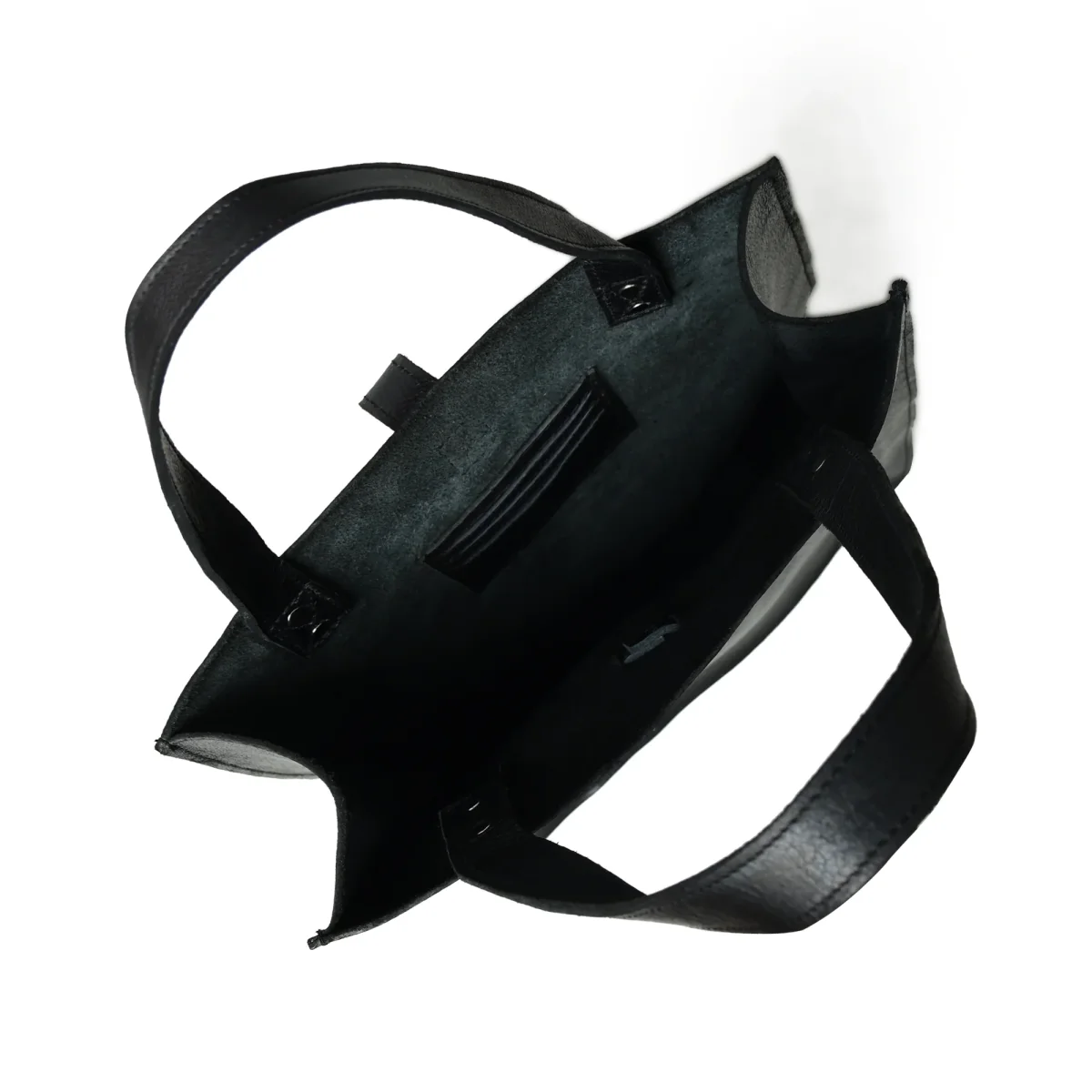 Ebony Elegance Leather Tote - Imagen 4