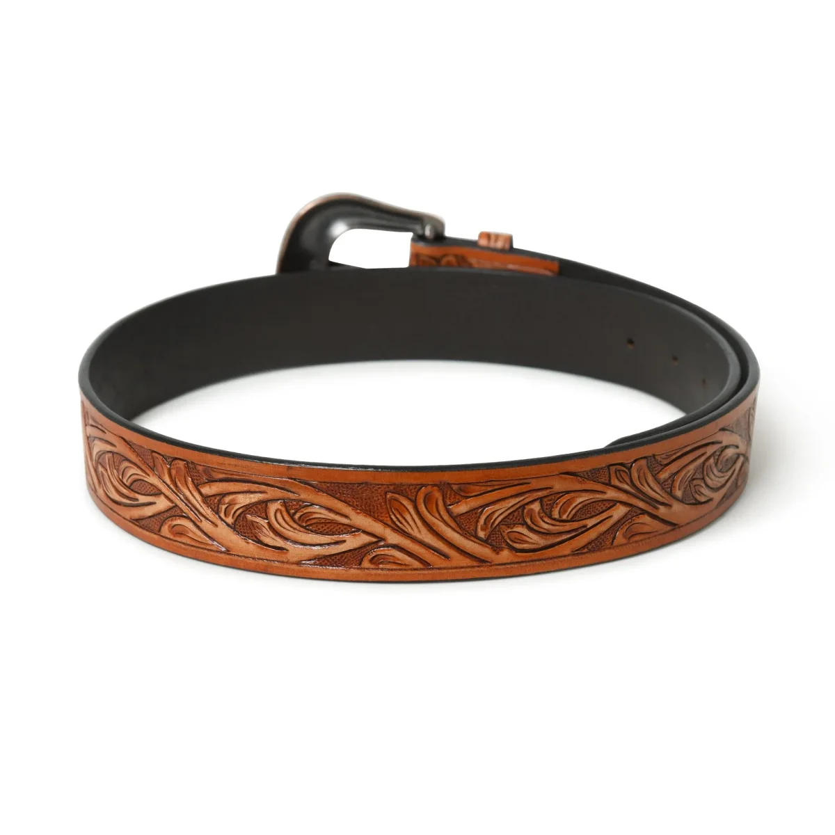 Western Cowboy Leather Belt - Brown - Imagen 7