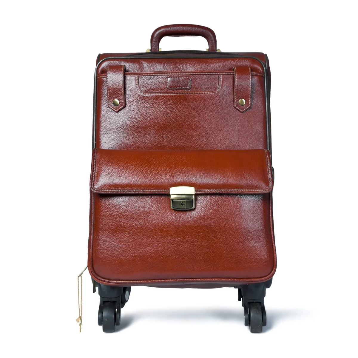 Leather Carry-On Trolly Bag - Imagen 6