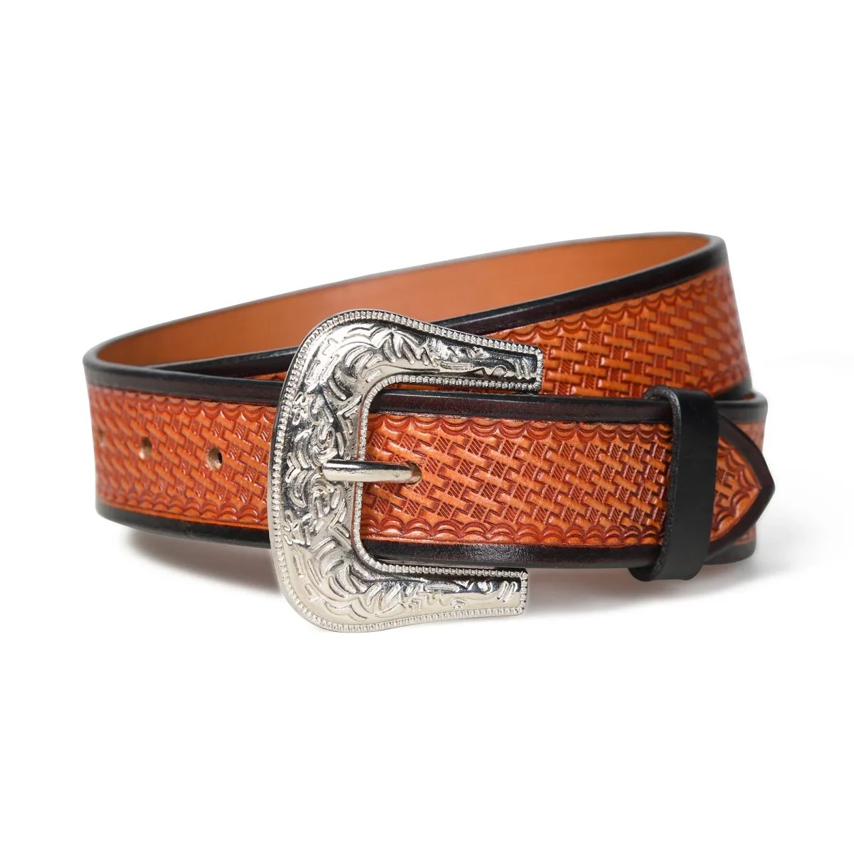 Classic Western Leather Belt - Imagen 4