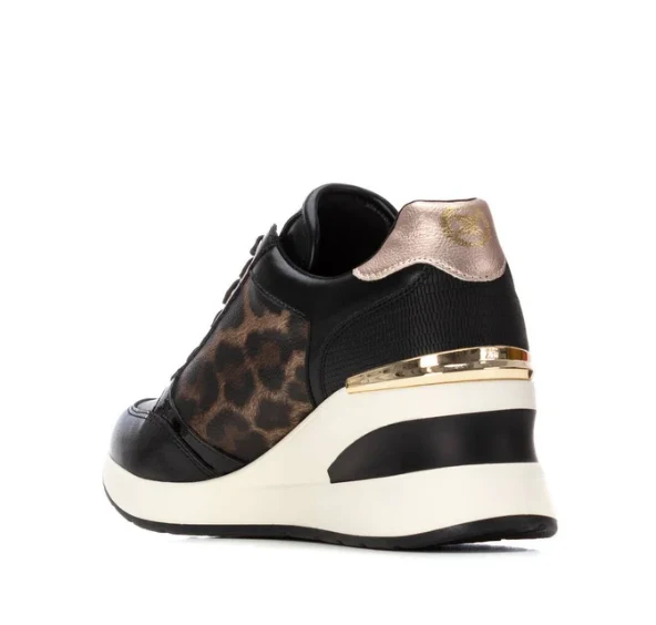 DEPORTIVOS DAMA COLOR NEGRO LEOPARDO MODELO 144378 - Imagen 3