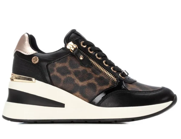 DEPORTIVOS DAMA COLOR NEGRO LEOPARDO MODELO 144378 - Imagen 5