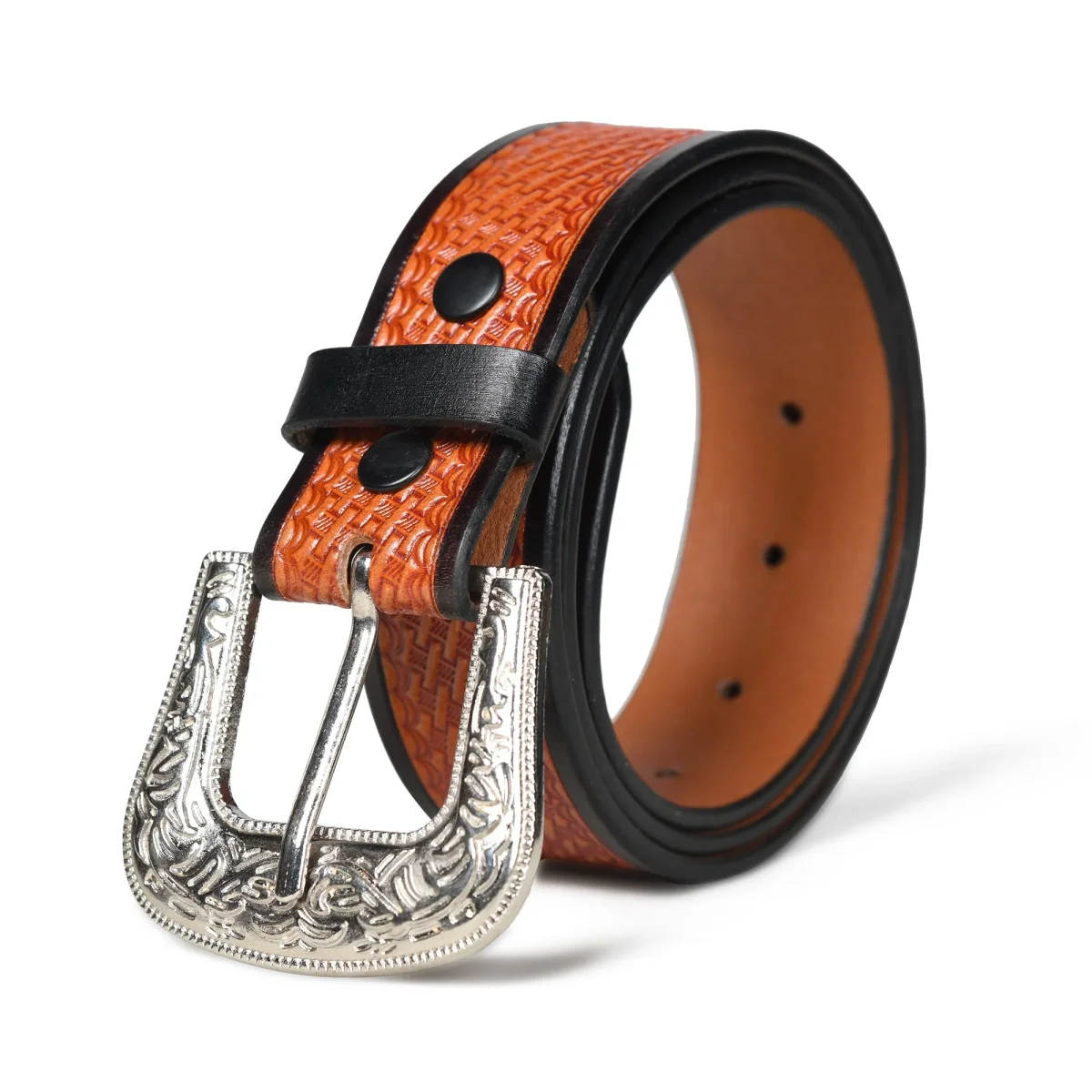 Classic Western Leather Belt - Imagen 2