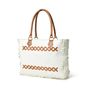 Urban Zigzag Canvas Shopper's Tote