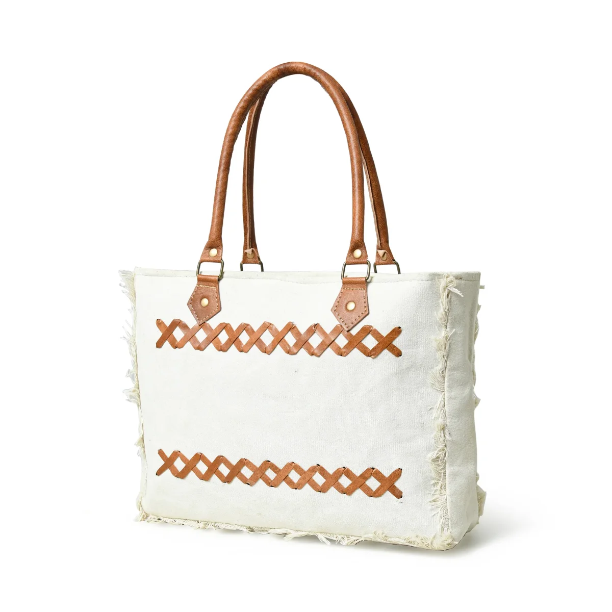 Urban Zigzag Canvas Shopper's Tote - Imagen 2