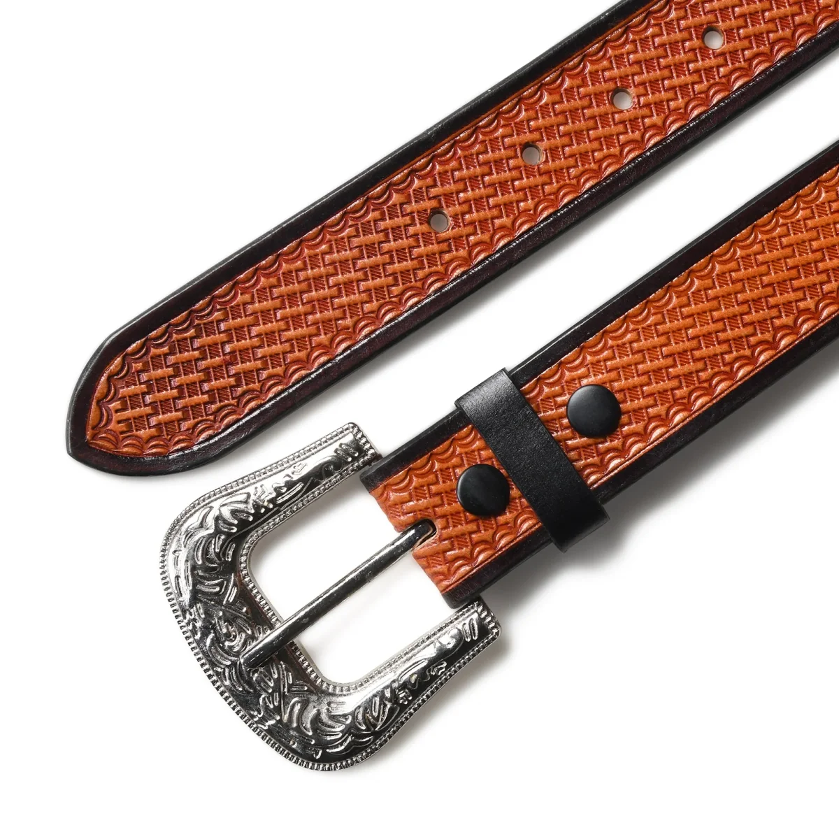 Classic Western Leather Belt - Imagen 7
