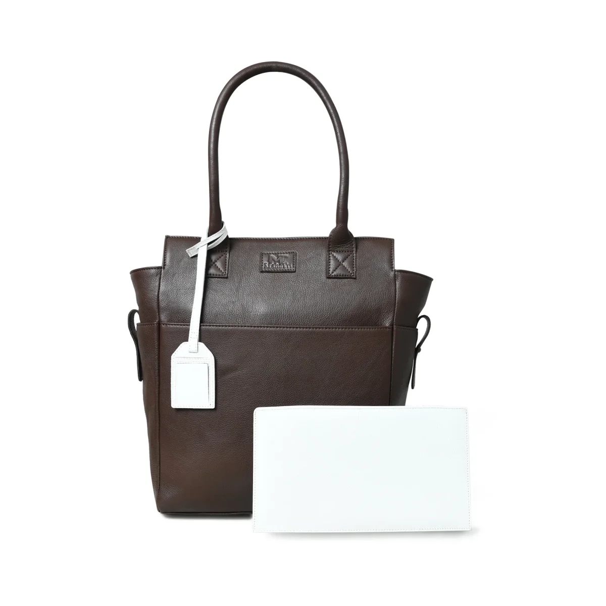 Chestnut Charm Brown Leather Tote - Imagen 2