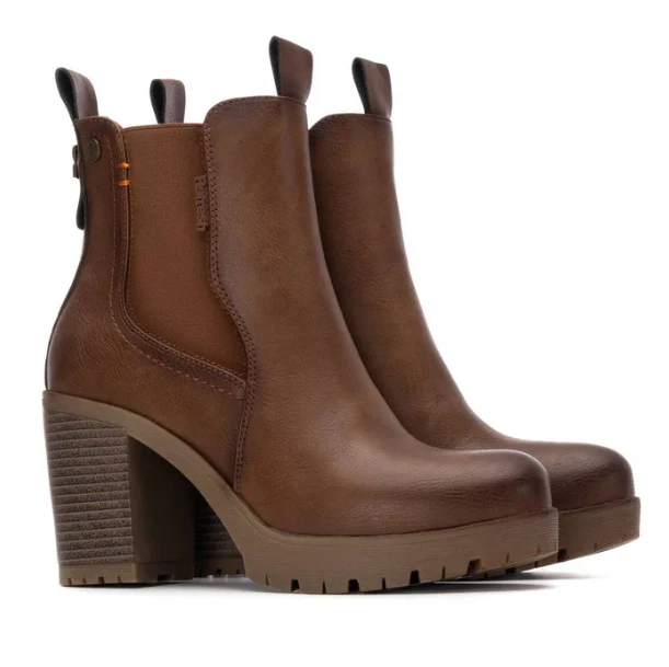 BOTIN DE TACON COLOR CAMEL MODELO 173200 - Imagen 2