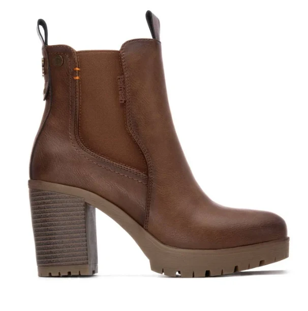 BOTIN DE TACON COLOR CAMEL MODELO 173200 - Imagen 3