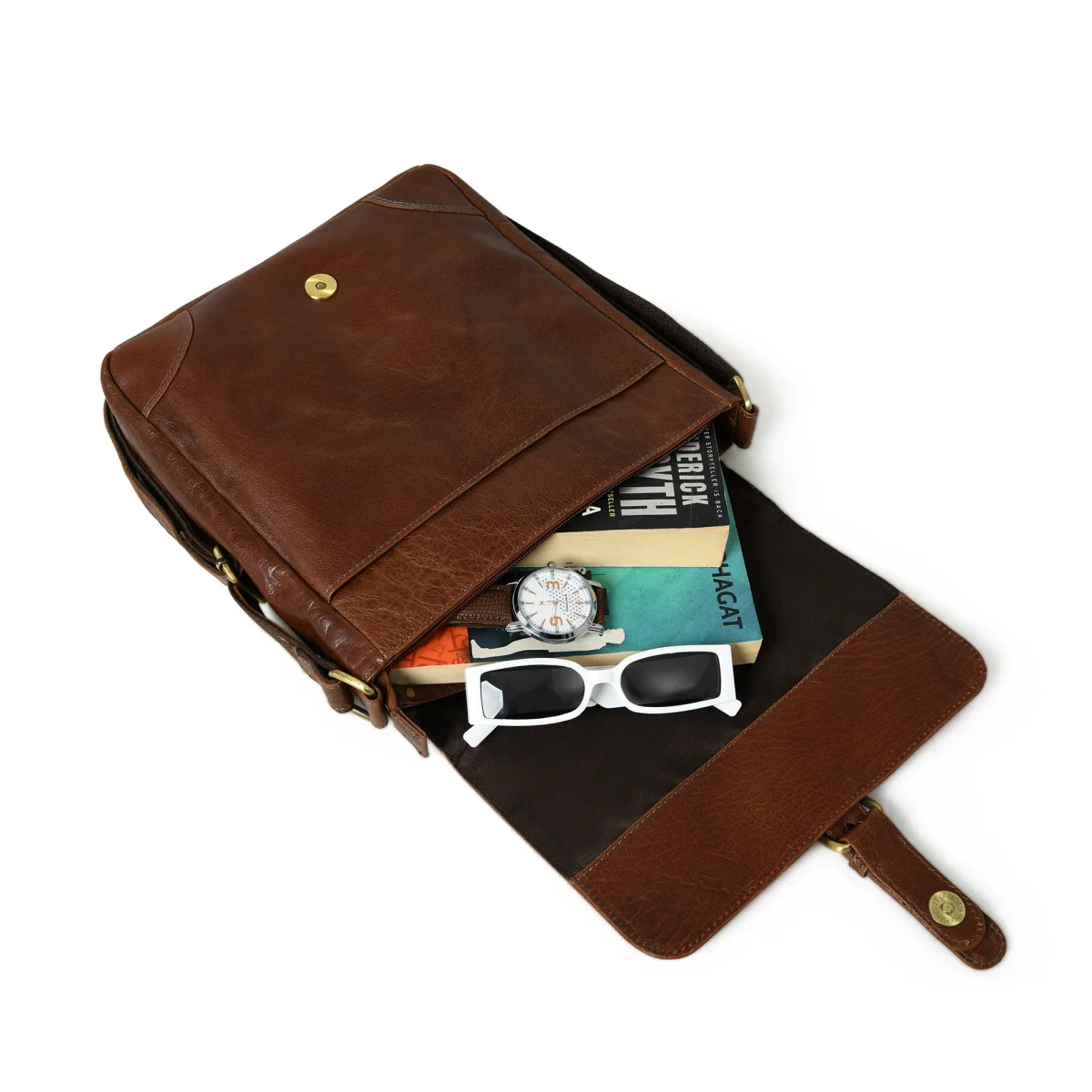 Everyday Leather Unisex Sling Bag - Imagen 4