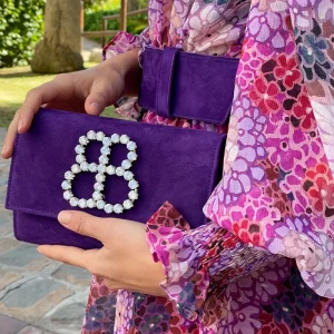 Cartera Bgologo Swarovski petunia
