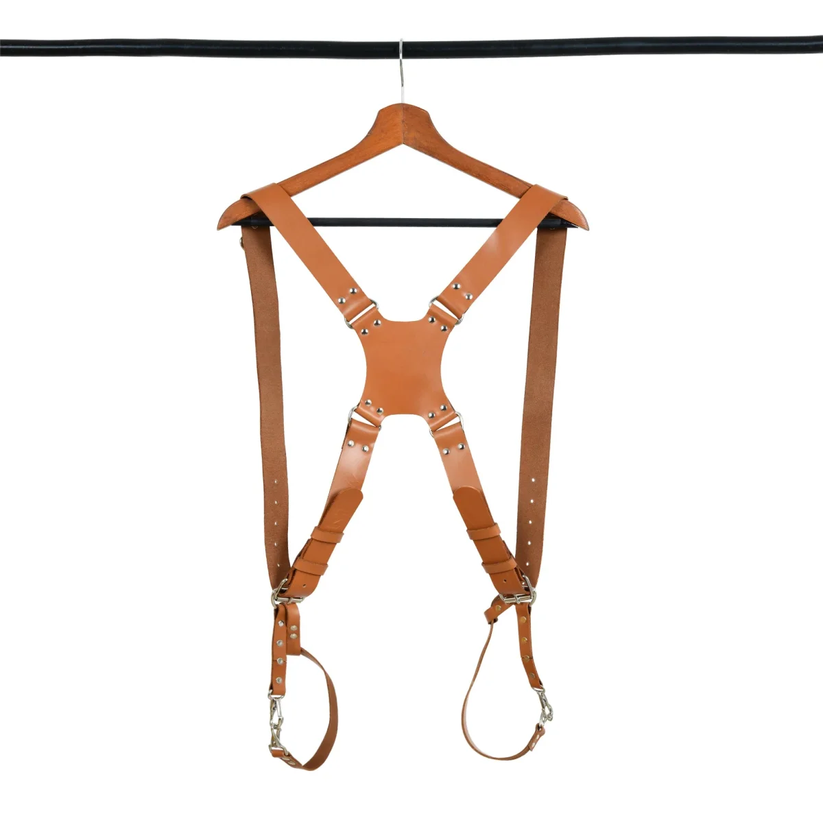 Double Camera Strap Harness- Tan Brown - Imagen 2