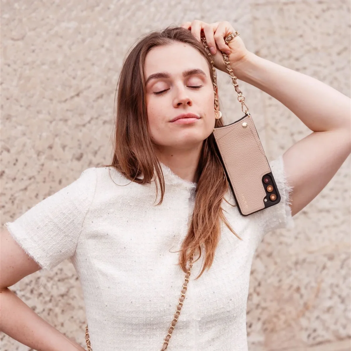 Phone Charm | Italian | Beige - Imagen 3