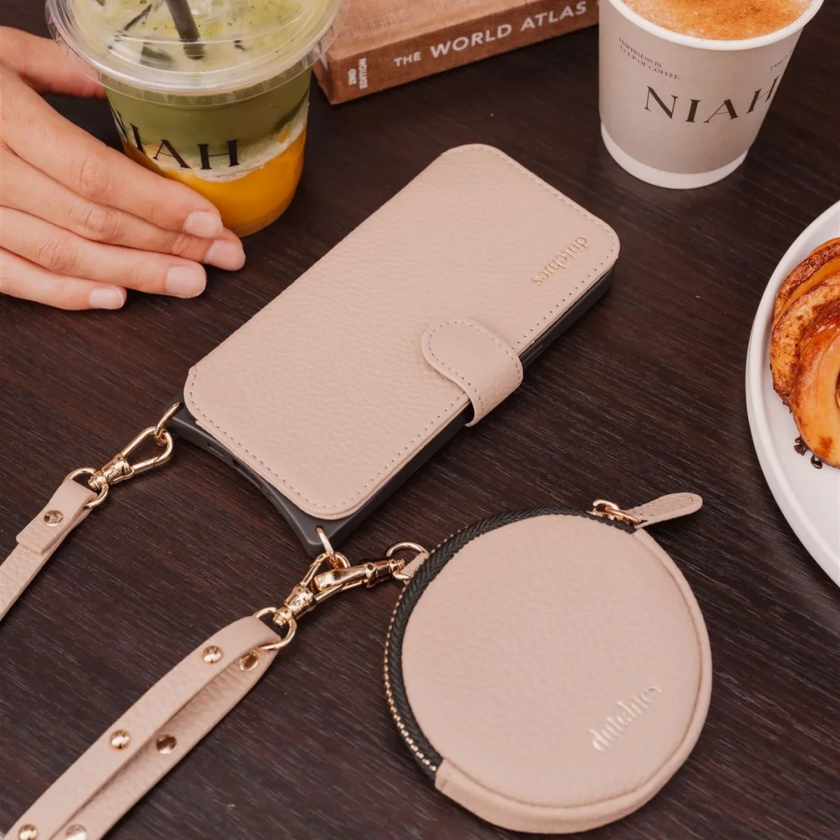 Phone Strap | Slimline Studs | Beige - Imagen 9