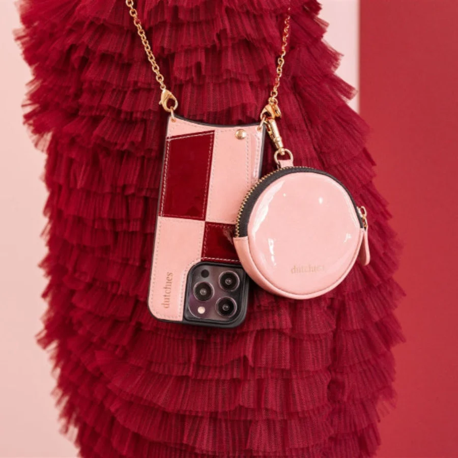 Mini Phone Bag Emma | Gloss Pink - Imagen 6