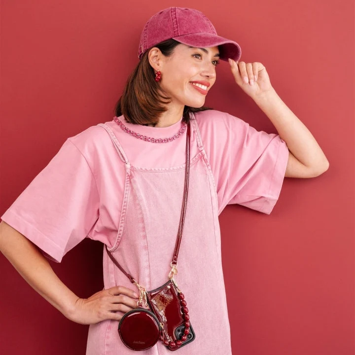 Mini Phone Bag Emma | Gloss Red - Imagen 5