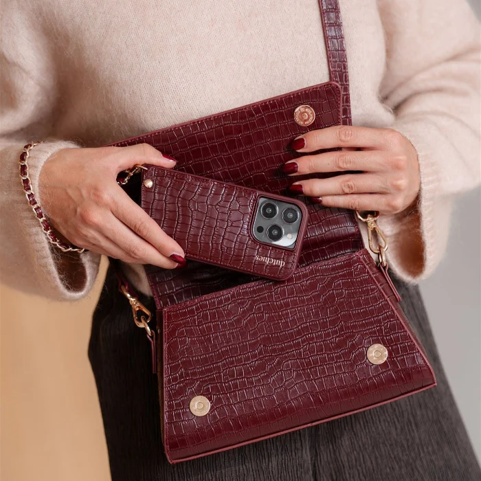 Sophie Crossbody Bag | Burgundy - Imagen 4
