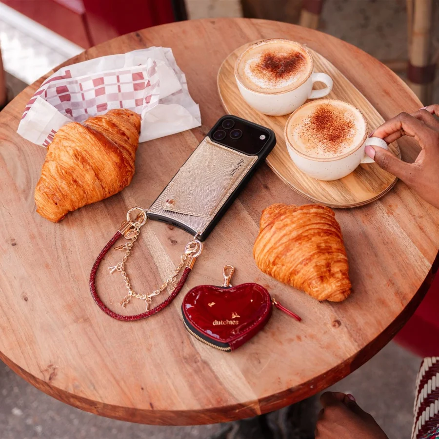 Mini Phone Bag Sarah | Gloss Red - Imagen 6