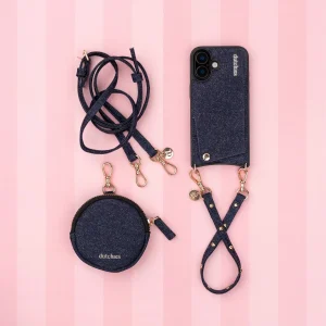 Luxury Set | iPhone | Denim Glitter