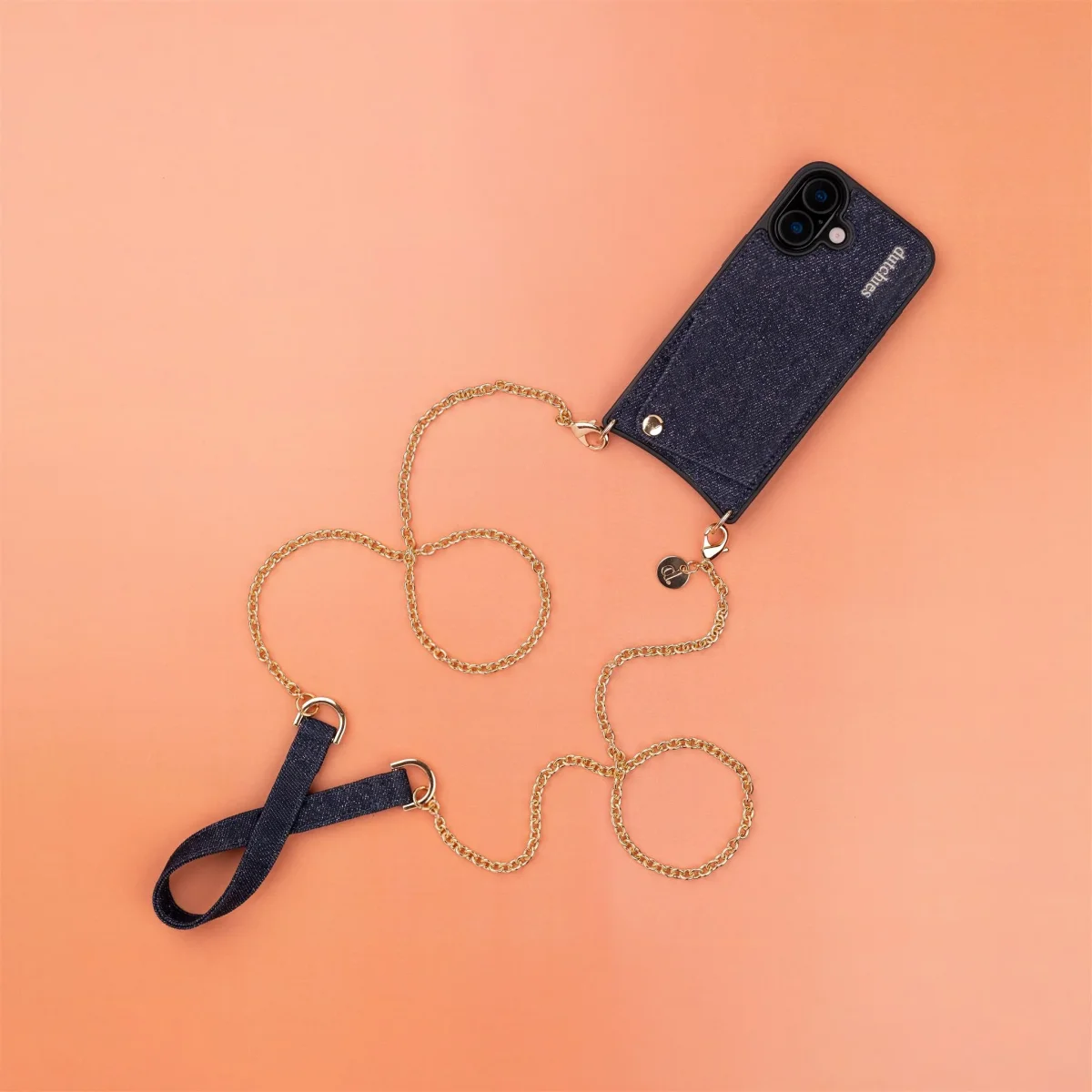 Phone Chain | Spanish | Denim Glitter - Imagen 3