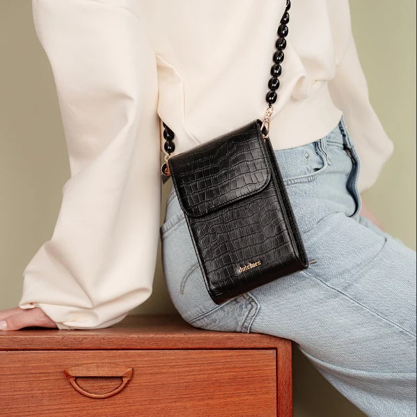 Phone Bag Juliet | Noir Gold - Imagen 3