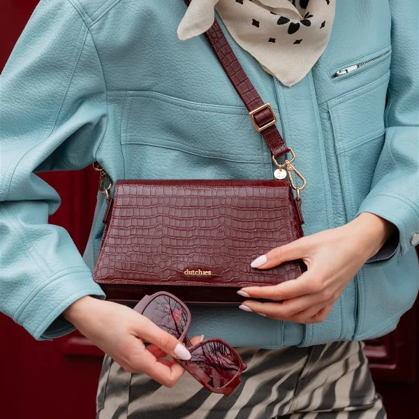 Sophie Crossbody Bag | Burgundy - Imagen 3