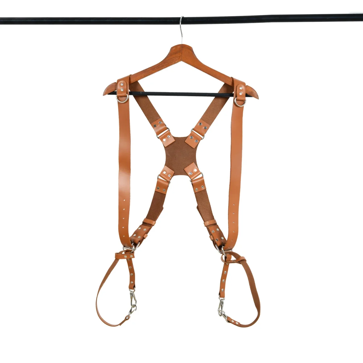 Double Camera Strap Harness- Tan Brown - Imagen 4