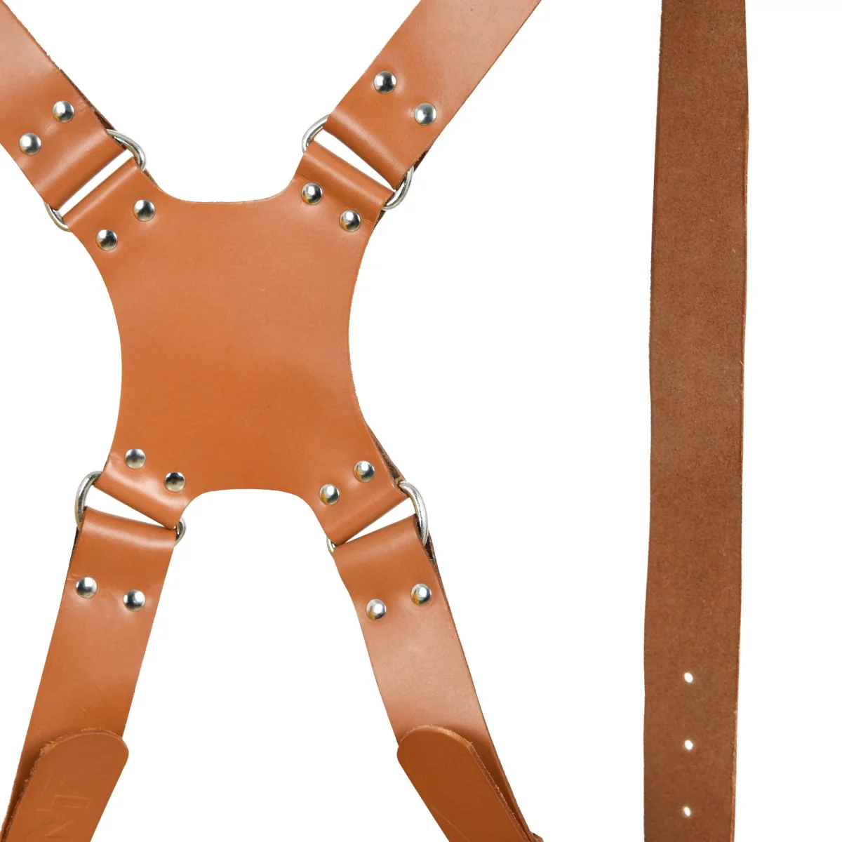 Double Camera Strap Harness- Tan Brown - Imagen 3