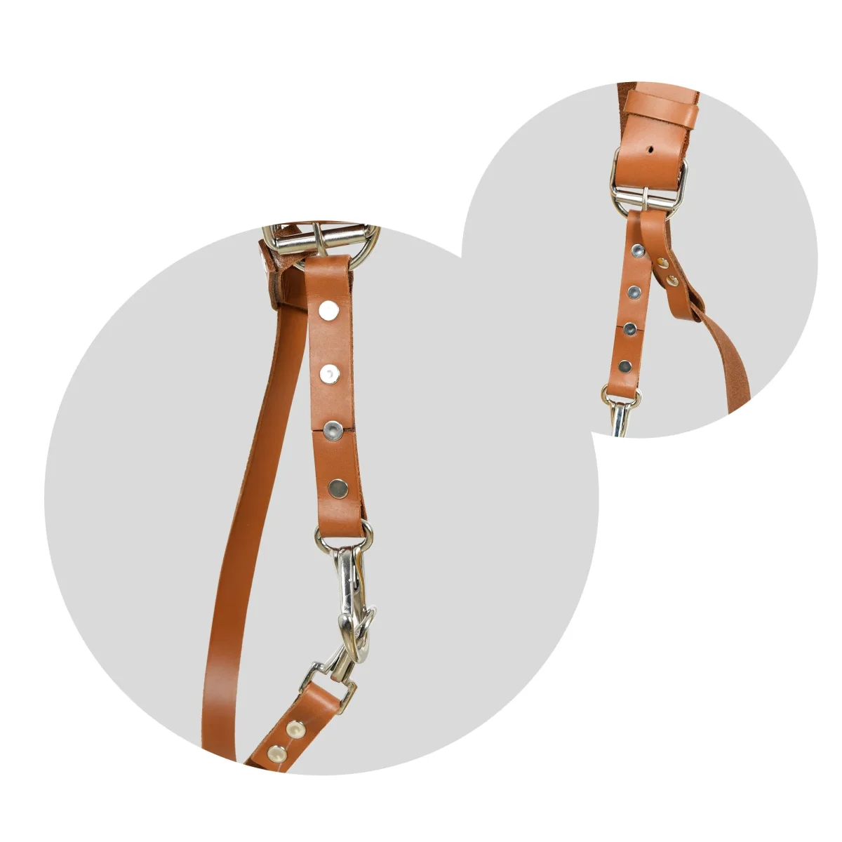 Double Camera Strap Harness- Tan Brown - Imagen 5