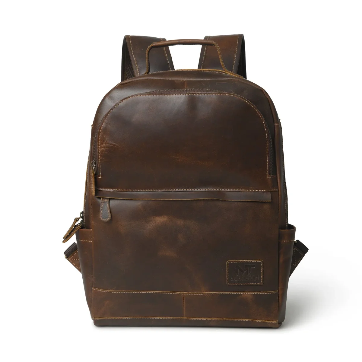 MaheTri Cambridge Unisex Buffalo Leather Backpack - Imagen 2