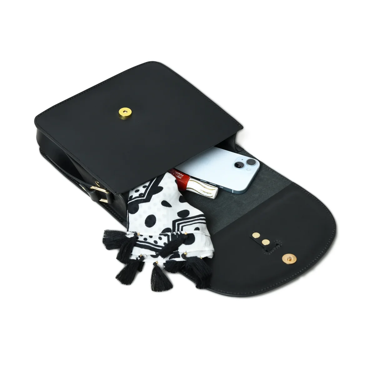 Black Elegance Crossbody Sling Bag - Imagen 5