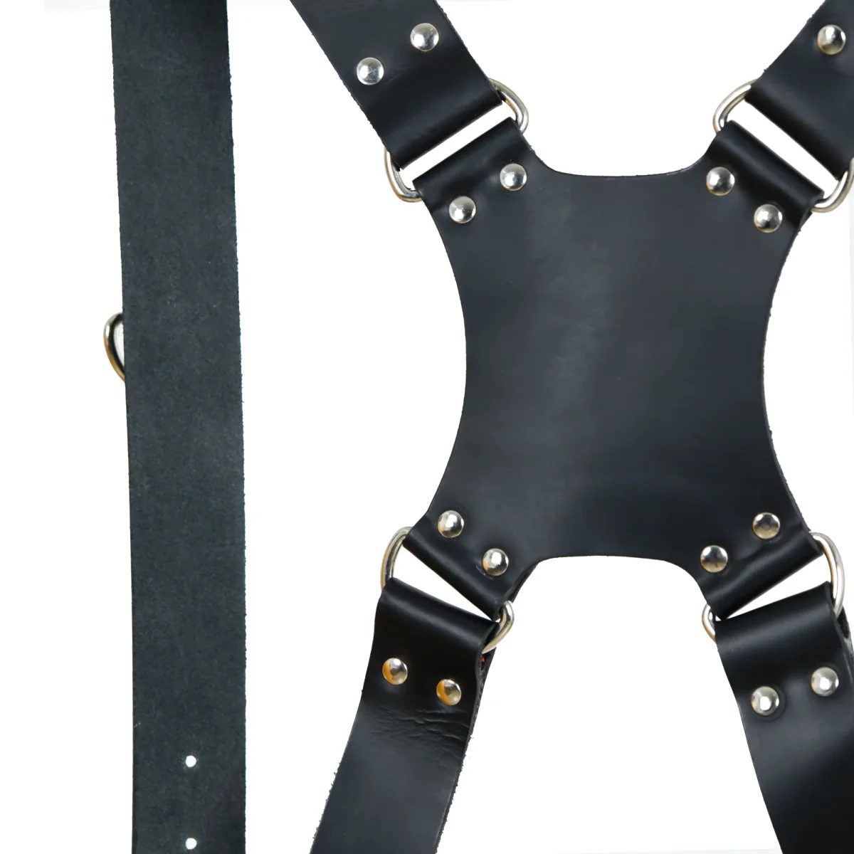 Dual Leather Camera Strap Harness- Black - Imagen 3
