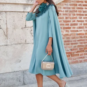 Vestido Nancy midi mangas