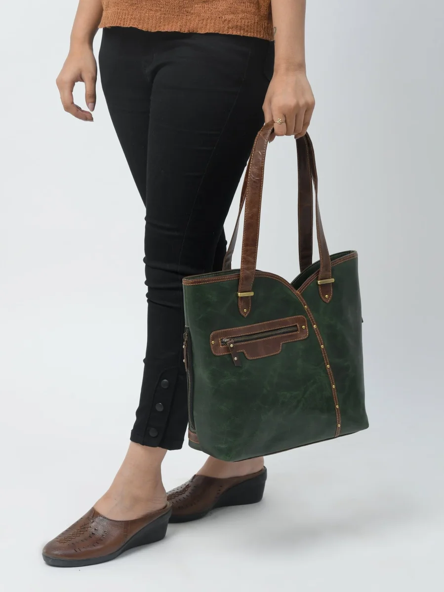 The Riley Handbag- Green - Imagen 9